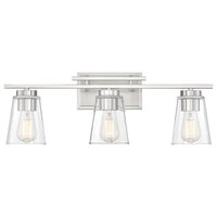 Calhoun Vanity Fixture, Satin Nickel, 3-Light