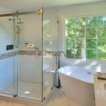 Frameless Sliding Shower Door System