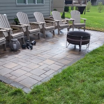 Backyard Patio and Retaining Wall