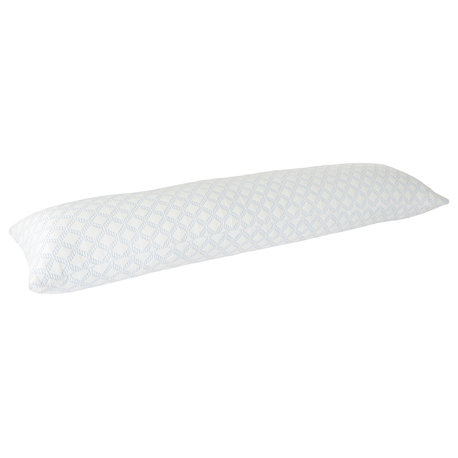 Memory Foam Body Pillow, Stay Cool Cover by Lavish Home