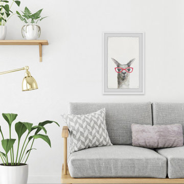 "Pink Sunglasses" Framed Painting Print