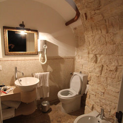 Bathroom stone floor tiles (Mediterranean Style) - Tile
