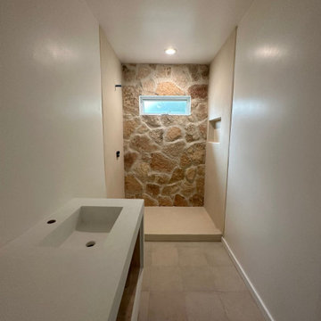 stone Shower in LA, Full Bathroom Remodel