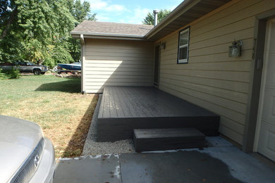 Inspiration for a contemporary deck remodel in Other