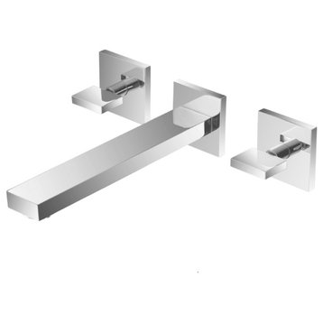 Isenberg 160.2450 - Two Handle Wall Mounted BathTub Faucet / Filler, Brushed Nic
