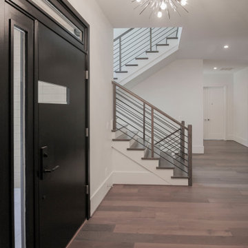 Project #79 | Minimalist Staircase with Black Horizontal Rods