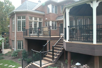 Deck - mid-sized backyard deck idea in Philadelphia with no cover