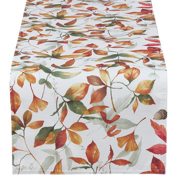 Holiday Autumn Leave Table Runner (16"X72" Oblong)