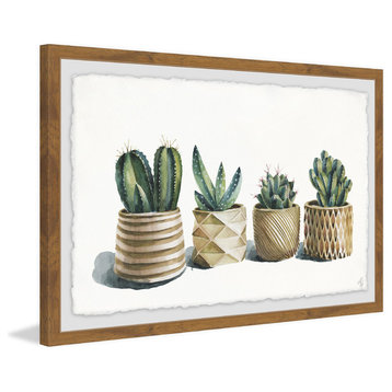 "Textures and Thorns" Framed Painting Print, 18"x12"