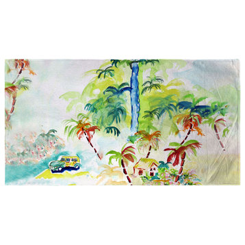 Betsy Drake Colorful Palms Beach Towel