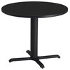 Mayline Bistro 30" Round Casual Dining Table with 28" High Base-Folkstone