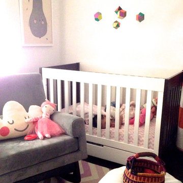 Midcentury Baby Girl Nursery
