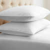 Home Collection Microfiber 2-Piece Pillow Case Set, White, Standard