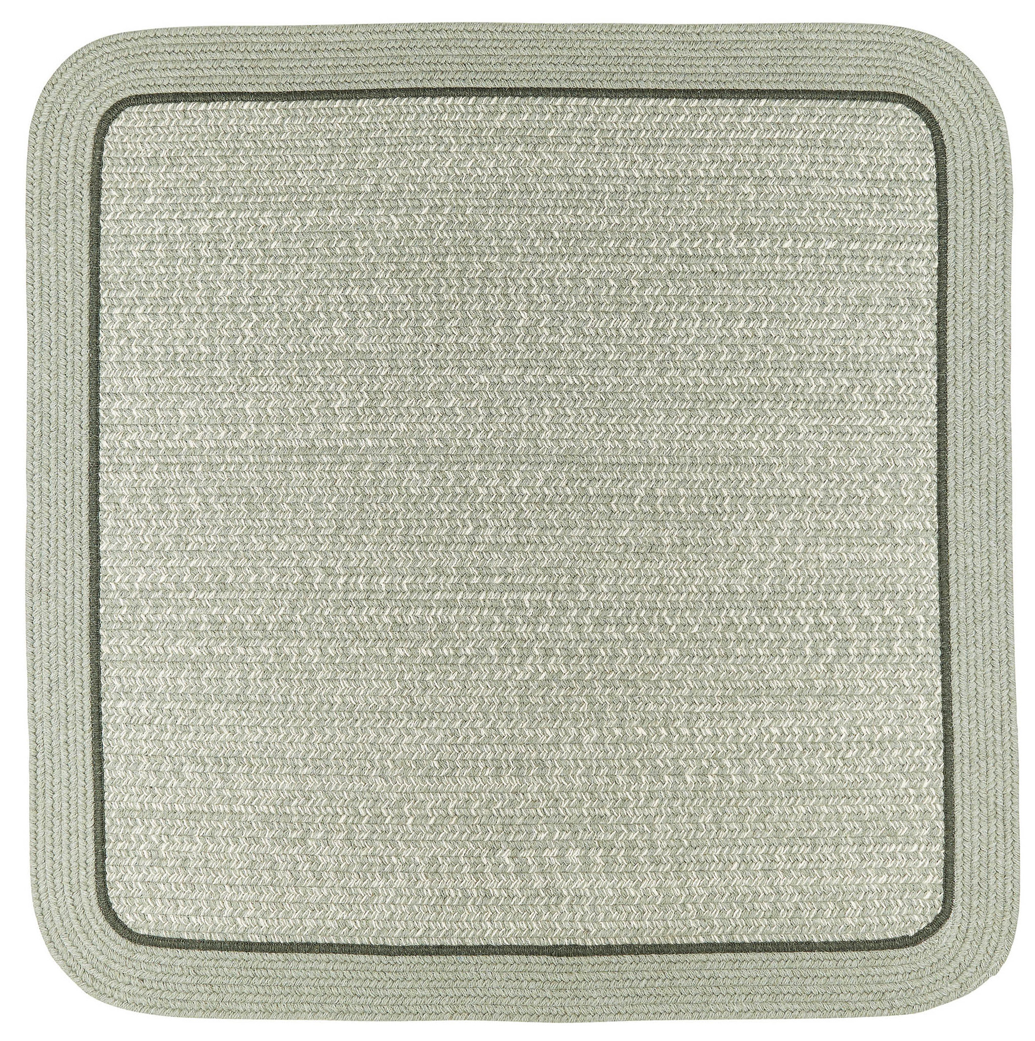 Woolmade Rounded Rectangle Braided Rug, 4' Square - Contemporary - Area ...