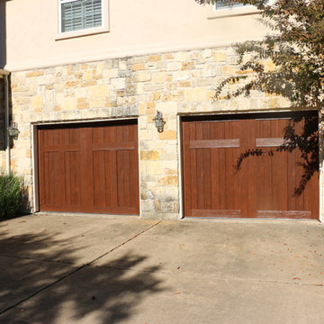 Clopay Canyon Ridge Ultra Grain Tree-Free Doors in Walnut Cypress Cladding