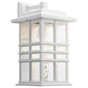 Kichler Beacon Square 1 Light Large Outdoor Wall Light, White
