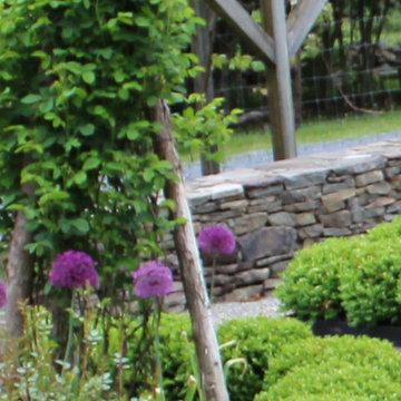 Back garden in Pound Ridge