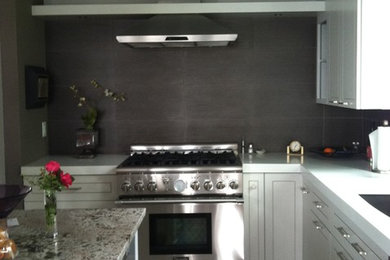 Inspiration for a large contemporary kitchen remodel in Indianapolis