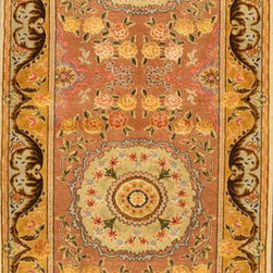 Persian Tabriz runner 2'9 X 17'6 - Area Rugs