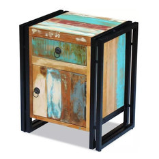 vidaXL Bedside Cabinet Solid Reclaimed Wood