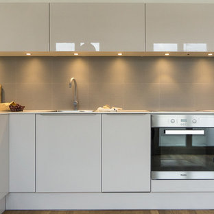 Frontal Kitchen View with Moody Lighting