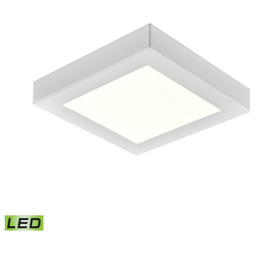 THOMAS CL791334 5.5-inch Square Flush Mount in White - Integrated LED