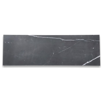 Nero Marquina Black Marble 6x18 Wall and Floor Tile Honed, 99 sq.ft.