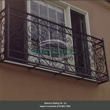 Balcony Railings (Juliet Balcony) Custom Made by Isaac's Ironworks