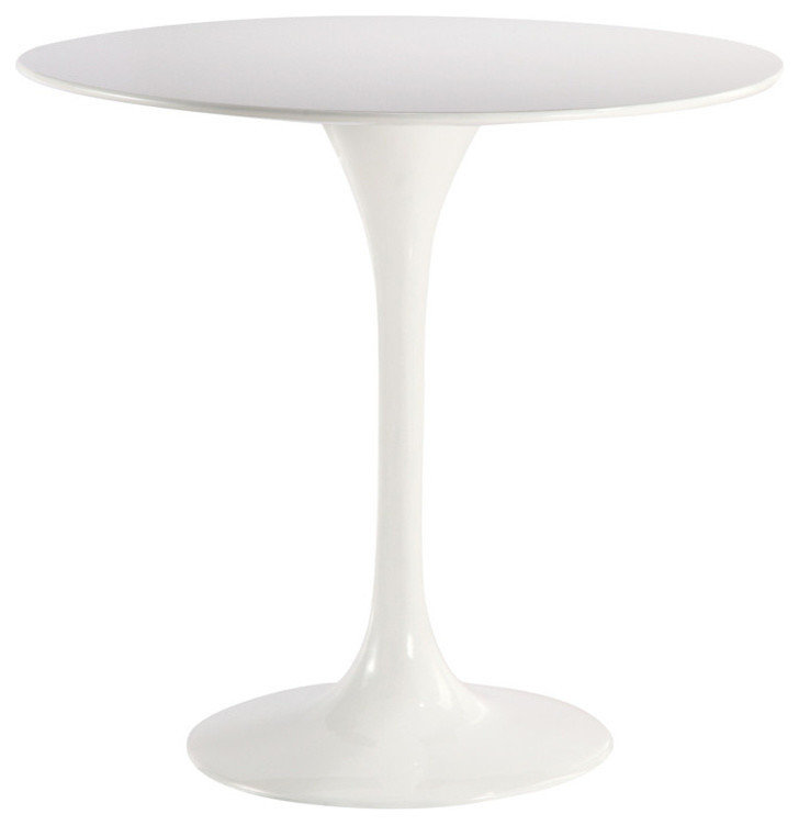 Edgemod Daisy 30" Fiberglass Dining Table in White