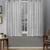 Oakdale Grommet Top Window Curtain Panel Pair, 54x63, Silver