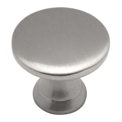 Cosmas - Cosmas 4545SN Satin Nickel Cabinet Round Knob - 7/8" Diameter, Set of 25 - Cabinet And Drawer Knobs
