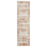 Nourison - Nourison Rustic Textures 2'2" x 7'6" Beige Modern Indoor Area Rug - At home in a country cabin or urban loft, the Rustic Textures Collection from Nourison blends earthen tones and contemporary abstracts together in beautifully textured modern rugs that are sure to bring a rustic sensibility to to any decor.
