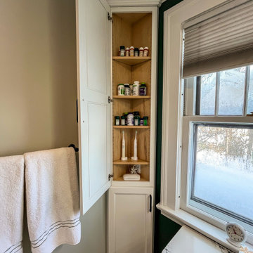 Master Bath Remodel with Custom Cabinetry and Tiled Shower