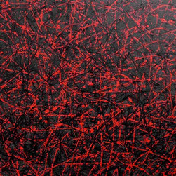 Black Grey Red - Paintings