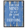 Train Your Mind  Inspirational, Canvas, Picture Frame, 22"X29"