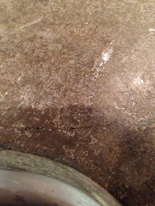 Crack In Concrete Counter