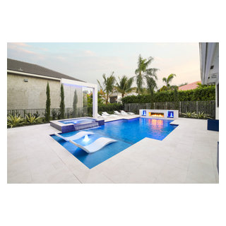 Custom Pool and Backyard in Boca Raton - Modern - Pool - Miami - by Van ...