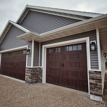 Double Garage Door View