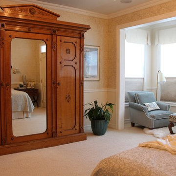 Tranquil transitional Master bedroom