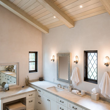 Faux Wood Beams In Bathroom
