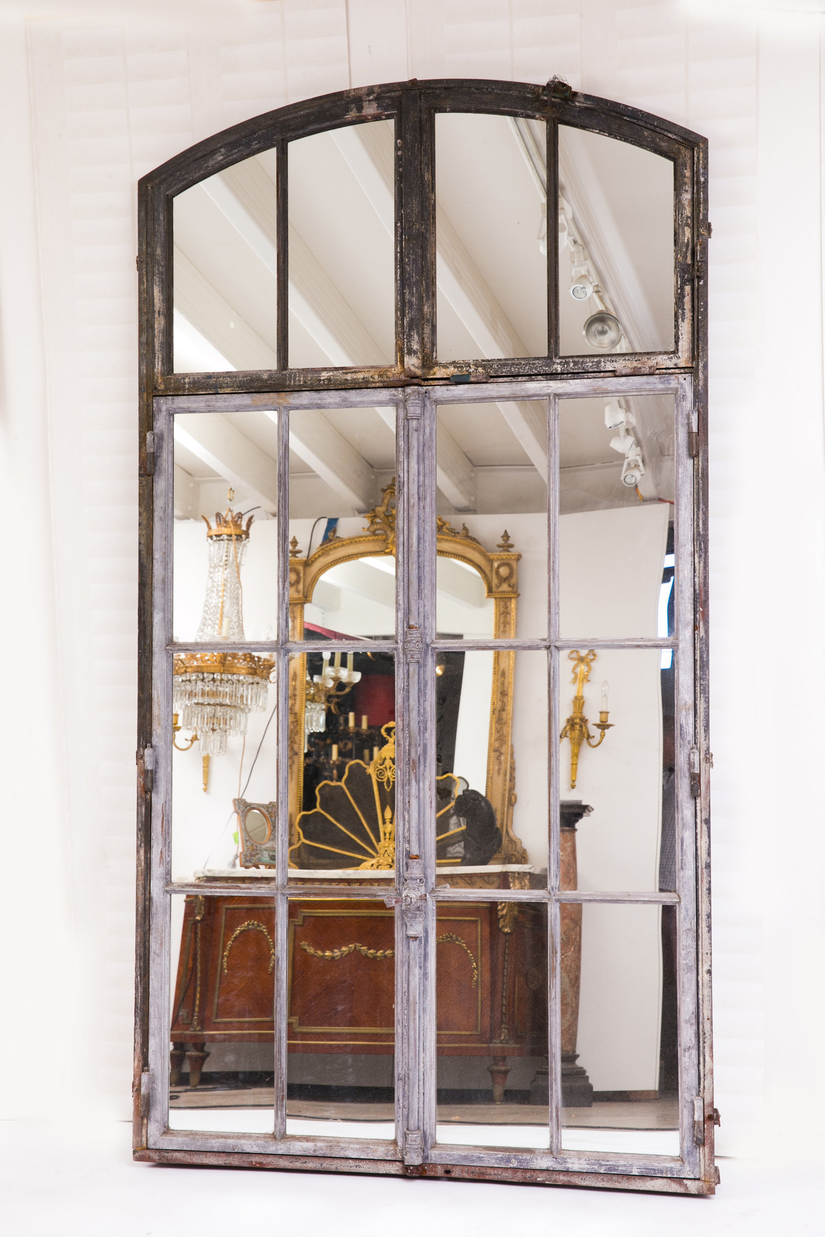 Wallrocks French Wrought Iron Mirror