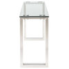 Samuele Console Table, Clear Glass