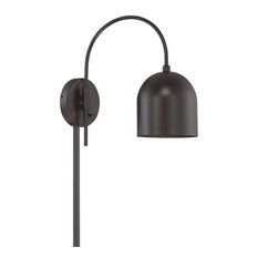 1-Light Adjustable Wall Sconce, Bronze
