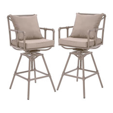 50 On Trend Swivel Outdoor Bar Stools, Bar Height Swivel Stools With Backs Patio