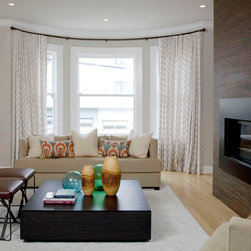 Bow, Curved and Bay Window Coverings Solutions - Curtains