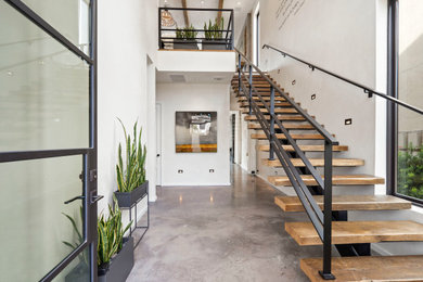 Inspiration for a coastal entryway remodel in Austin