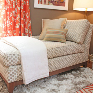 Custom Cut Velvet Chaise