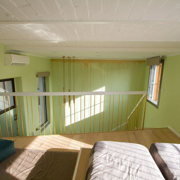 Loft verde-dorato in casa ringhiera | 45 mq.