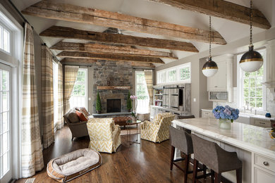 Inspiration for a timeless living room remodel in Philadelphia