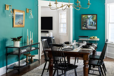 Country dining room photo in New York